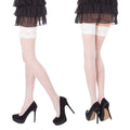 Fishnet Hold-ups with lace