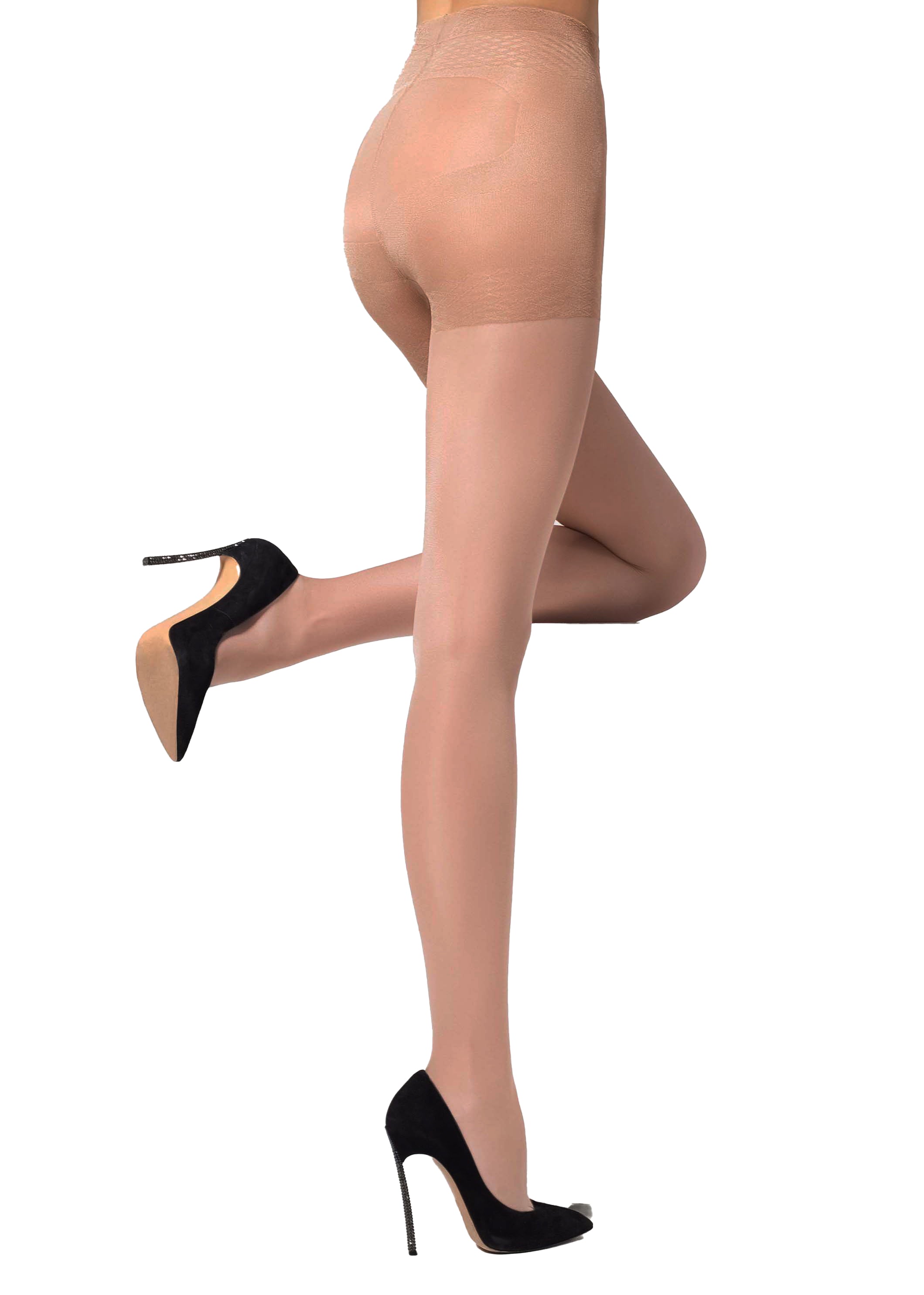 SENTELEGRI "Push-Up" 40 Denier Shaping Tights – Slimming Waist & Butt-Lifting Effect