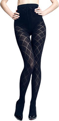 SENTELEGRI "Mega" Semi-Opaque Patterned Tights – 40 Denier ,3D Comfort Fit