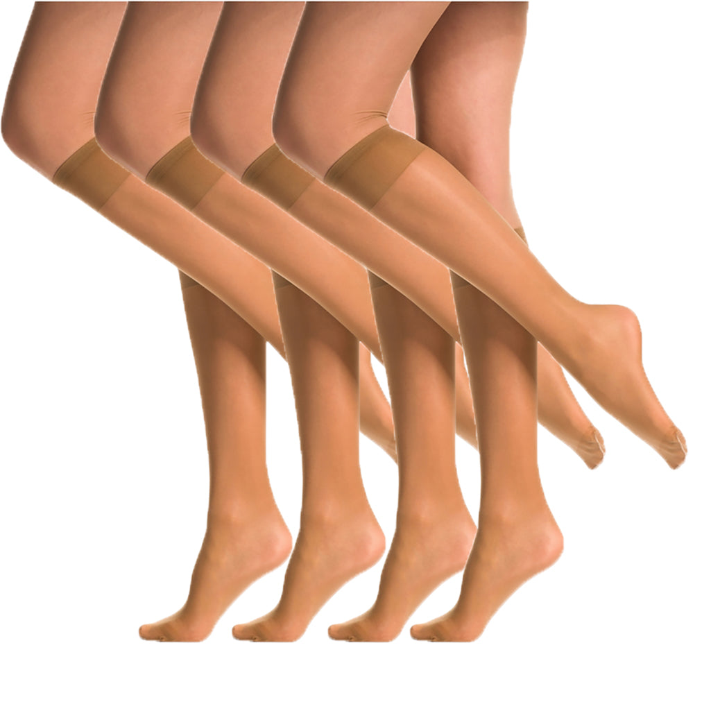 SENTELEGRI Fortina Women’s Knee High Socks – Reinforced Toes - 4 Pairs (Copy)